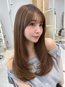 アフロートリノ(AFLOAT Leino) 大人可愛い韓国ヘア　レイヤーカット　似合わせ顔まわりカット#