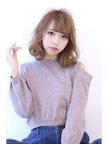 オーロ 緑地公園店(ORO)&nbsp;オリーブカラーハイライトカラー小顔セミウェットウェーブ