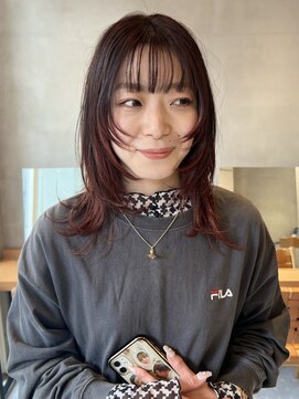 ニコ トウキョウ(nico TOKYO) ミディアムワイドバング顔まわりレイヤーミディアムレイヤー