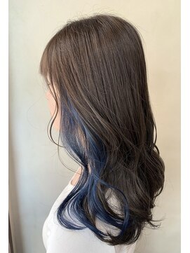 シーン(seen.) ブルーイヤリング【石見】