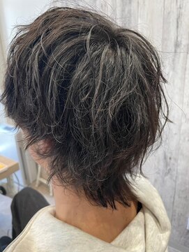 エヌアンドエー せんげん台店(N&A) メンズ 波巻きスパイラルパーマ×ウルフ