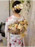 成人式振袖着付け＆ヘアセット