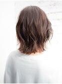 軽めナチュラルボブ/ボブレイヤー/毛先パーマ/30代40代50代/小顔