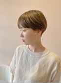 マッシュショート前髪長めハンサムショート刈り上げショート