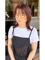 スーリール 高城店(Sourire) ウルフ/マッシュウルフ/ウルフ女子/sourire高城/ピンク