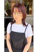 ウルフ/マッシュウルフ/ウルフ女子/sourire高城/ピンク