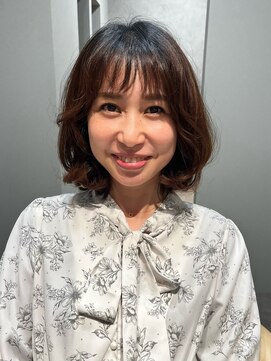 マル 薬院浄水店(MAR.co) MIDIUM BOB/福岡ボブ ミディアムボブ