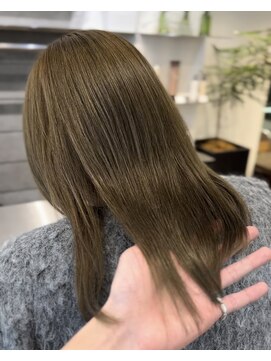 ダブ ギンザ(DaB ginza) ブリーチなしダブルカラー/オリーブベージュ/オリーブ/銀座