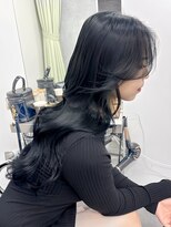 ミラ 新宿(MILA)&nbsp;ウェーブミディアムメルティカラー×レイヤーカット韓国[新宿]