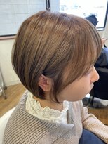 ジップ 浜田店(zip)&nbsp;艶髪ベージュボブ×20代オフィスカジュアル