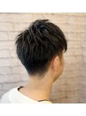 アップバングショート　【新宿/理容室/バーバー/メンズカット】