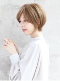 大人くびれショート【20代30代40代】前髪あり　ショートヘア  01
