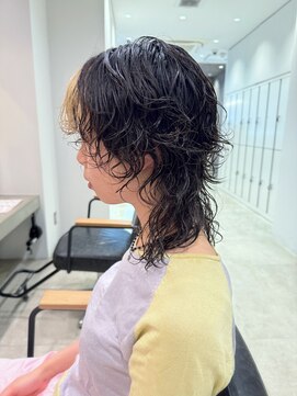 ビブ(VIV) 20代30代40代大人美人丸みショートボブウルフミディアムパーマ