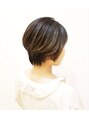 オーブヘアー アイス 刈草店(AUBE HAIR ice)&nbsp;首周りがスッキリショート。トップにふんわり動きが出ます。
