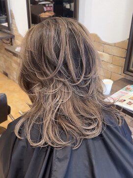 ヘアールーチェ(Hair Luce) 髪質改善ハイライトバレイヤージュハイトーン