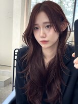 アスター 天神大名店(Aster) オリーブグレー/韓国レイヤーカット/マロンベージュ/黒髪/天神