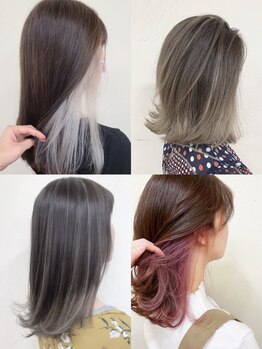 アップル(APPLE)の写真/インナーカラーやハイライトが得意☆豊富なカラーバリエーションからお選びいただけます♪