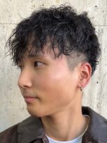 理容 鮎川&nbsp;2ブロック無造作パーマ