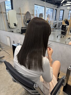 アマーク(a mark) 【松本 華】水素カラー!olive greige