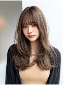 ハッシュカットバタフライカット顔回りカットカーテンバング