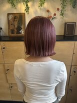 ココロヘアー ウィル 半田山店(Cocolo hair Will) レイヤーボブとピンクベージュ