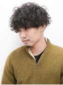 メンズカット波巻きツイストスパイラルツーブロック0502