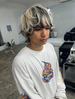 スーパーシーン(SUPER SCENE) MEN’S/ニュアンスパーマ/ニュアンスウルフ/宜野湾
