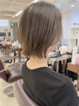 キアラ(Kchiara) 顎下2センチくびれボブ×グレージュ【福岡Kchiara奥野