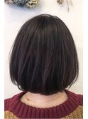 [北谷][お客様]お手入れ簡単ショートボブ