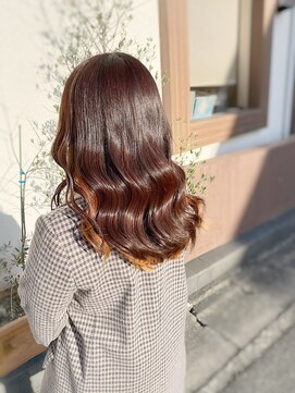 ルヴェール(Le Vert) インナーカラー×サニーオレンジ