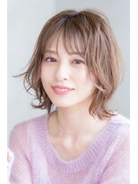 ロジッタ(ROJITHA) 【ROJITHA】ミルクティブラウン×外ハネボブ