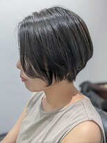 ジエクト 本店(The Ect)&nbsp;大人可愛いショート×こなれヘア×透け感ダークアッシュ