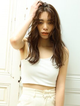 ボンドバイテトテ 三宮元町(BONDbytetote) センターパート×ラフウェーブ フレンチカジュアル