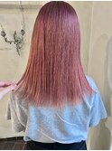 【かしむらゆうか】ピンクカラー/ブリーチ/ケアブリーチ/ロブ