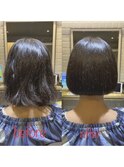 首元すっきりで小顔効果◎サラツヤミニボブ【カミケンガレリア】