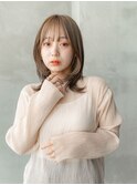 くびれボブ/大人可愛い/小顔ヘア/20代30代/アッシュカラー