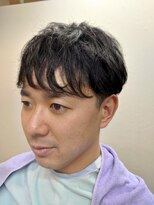 スマイル(Smile)&nbsp;爽やかショートマッシュ ツーブロック ビジネス 学生 黒髪　束感