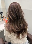 ハイライトバレイヤージュダブルカラーケアブリーチ30代40代