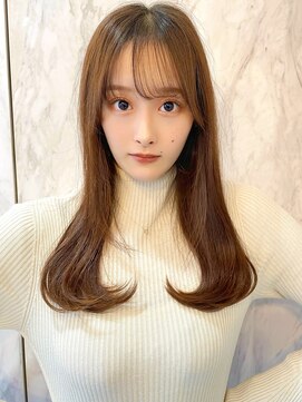 ルームバイシー 新宿(Loom. by Sea) 韓国風前髪×ショコラアッシュ/くびれヘア【Loom.林】