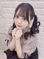 王道可愛い＊黒髪ハートツイン＊まゆ