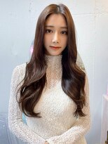 ルームバイシー 新宿(Loom. by Sea)&nbsp;韓国風前髪/シルキーベージュ/グレージュカラー/斜めバング