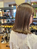 オーガニックマインド 坂戸 鶴ヶ島(organic+mind)&nbsp;20代30代40代大人可愛いイヤリングカラー立体感ロブヘアー
