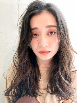 ビーチ(BEACH) かきあげニュアンスロングダークアッシュ