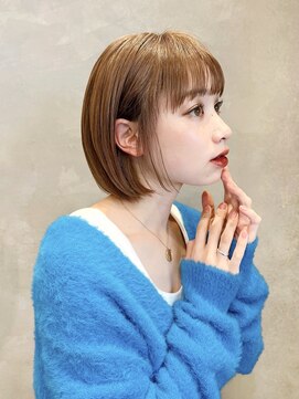 トルネード(TORNADO) 大人ショートボブ前髪あり切りっぱなしボブ丸顔絶壁K20240426