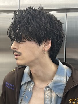 レタッチバイフィフス(RETOUCH by fifth) メンズシャドウパーマ刈り上げマッシュ