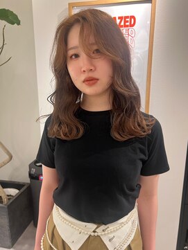 サンデイズド(SUNDAZED) ブラウン/巻き髪/セミロング