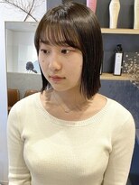 ラミエバイメルト 下北沢(lamie by melt)&nbsp;花田/ボブ/切りっぱなしボブ/オリーブベージュ/下北沢/髪質改善