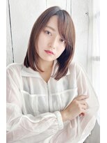 ナル 宇都宮(nalu)&nbsp;レイヤーの入ったナチュラルストレートスタイル