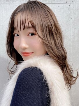 サンド ミュウ 横浜店(sand mieu) ボブディオリーブベージュ髪質改善縮毛矯正フェイスレイヤー