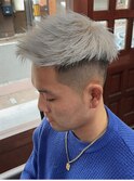 メンズアップパングショート×ホワイトカラー